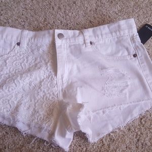 White short shorts
